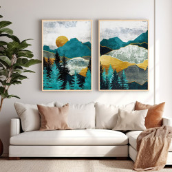 Πίνακας Lovas δίπτυχος με ψηφιακή εκτύπωση και πλαίσιο 33x1.5x48εκ ** Πίνακας Lovas δίπτυχος με ψηφιακή εκτύπωση και πλαίσιο 33x1.5x48εκ **