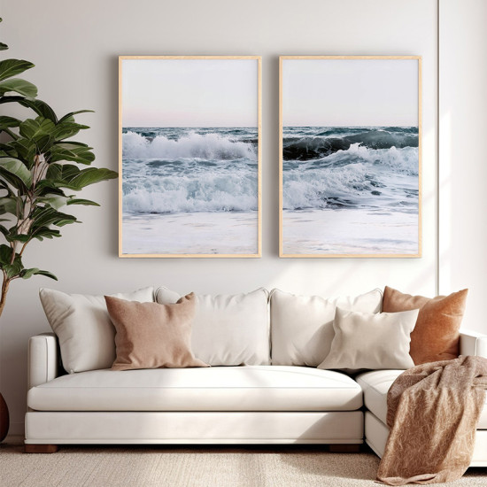 Πίνακας Kaleria δίπτυχος με ψηφιακή εκτύπωση και πλαίσιο 33x1.5x48εκ **