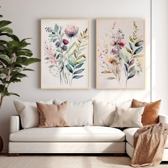 Πίνακας Jeremy δίπτυχος με ψηφιακή εκτύπωση και πλαίσιο 33x1.5x48εκ **