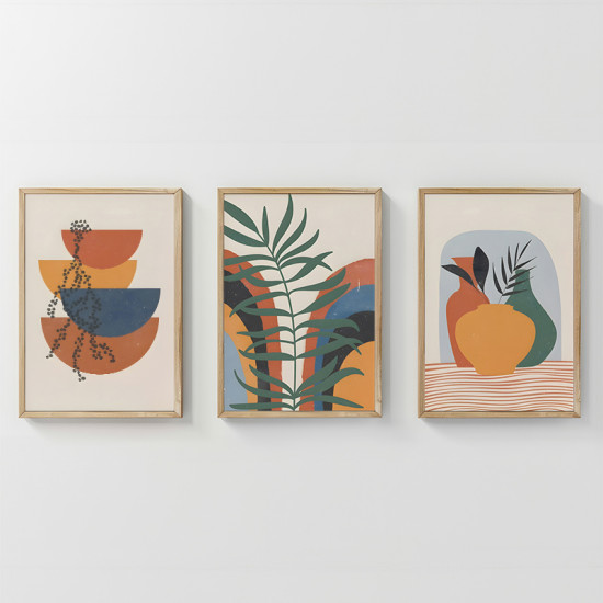 Πίνακας Alenza τρίπτυχος με ψηφιακή εκτύπωση και πλαίσιο 33x1.5x48εκ ** Πίνακας Alenza τρίπτυχος με ψηφιακή εκτύπωση και πλαίσιο 33x1.5x48εκ **