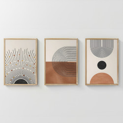 Πίνακας Jemba τρίπτυχος με ψηφιακή εκτύπωση και πλαίσιο 33x1.5x48εκ ** Πίνακας Jemba τρίπτυχος με ψηφιακή εκτύπωση και πλαίσιο 33x1.5x48εκ **