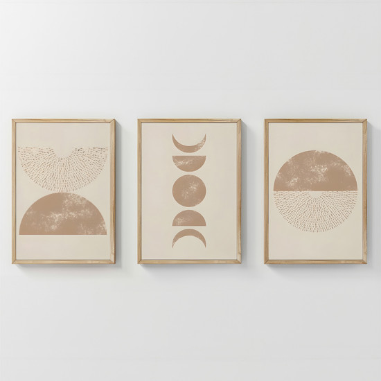 Πίνακας Kriky τρίπτυχος με ψηφιακή εκτύπωση και πλαίσιο 33x1.5x48εκ ** Πίνακας Kriky τρίπτυχος με ψηφιακή εκτύπωση και πλαίσιο 33x1.5x48εκ **