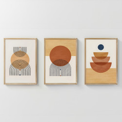 Πίνακας Mireta τρίπτυχος με ψηφιακή εκτύπωση και πλαίσιο 33x1.5x48εκ ** Πίνακας Mireta τρίπτυχος με ψηφιακή εκτύπωση και πλαίσιο 33x1.5x48εκ **