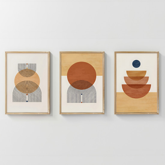 Πίνακας Mireta τρίπτυχος με ψηφιακή εκτύπωση και πλαίσιο 33x1.5x48εκ **