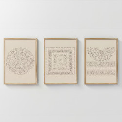 Πίνακας Fouldy τρίπτυχος με ψηφιακή εκτύπωση και πλαίσιο 33x1.5x48εκ **