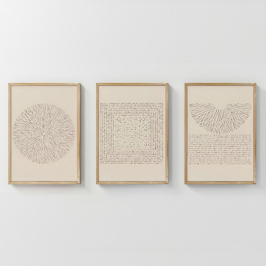 Πίνακας Fouldy τρίπτυχος με ψηφιακή εκτύπωση και πλαίσιο 33x1.5x48εκ **