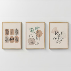 Πίνακας Xinbia τρίπτυχος με ψηφιακή εκτύπωση και πλαίσιο 33x1.5x48εκ ** Πίνακας Xinbia τρίπτυχος με ψηφιακή εκτύπωση και πλαίσιο 33x1.5x48εκ **