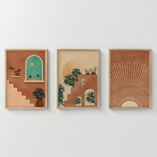 Πίνακας Affera τρίπτυχος με ψηφιακή εκτύπωση και πλαίσιο 33x1.5x48εκ ** Πίνακας Affera τρίπτυχος με ψηφιακή εκτύπωση και πλαίσιο 33x1.5x48εκ **