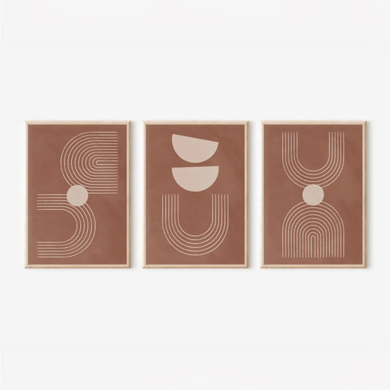 Πίνακας Banba  τρίπτυχος με ψηφιακή εκτύπωση και πλαίσιο 33x1.5x48εκ **