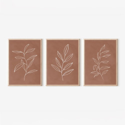 Πίνακας Drifer τρίπτυχος με ψηφιακή εκτύπωση και πλαίσιο 33x1.5x48εκ **