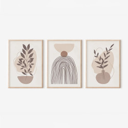 Πίνακας Frendy τρίπτυχος με ψηφιακή εκτύπωση και πλαίσιο 33x1.5x48εκ **