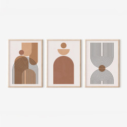 Πίνακας Rexion τρίπτυχος με ψηφιακή εκτύπωση και πλαίσιο 33x1.5x48εκ **