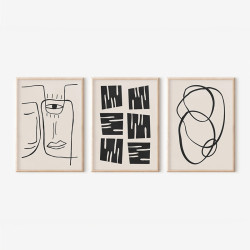 Πίνακας Lumora τρίπτυχος με ψηφιακή εκτύπωση και πλαίσιο 33x1.5x48εκ ** Πίνακας Lumora τρίπτυχος με ψηφιακή εκτύπωση και πλαίσιο 33x1.5x48εκ **