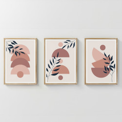 Πίνακας Elun τρίπτυχος με ψηφιακή εκτύπωση και πλαίσιο 33x1.5x48εκ **