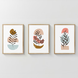 Πίνακας Thera τρίπτυχος με ψηφιακή εκτύπωση και πλαίσιο 33x1.5x48εκ ** Πίνακας Thera τρίπτυχος με ψηφιακή εκτύπωση και πλαίσιο 33x1.5x48εκ **