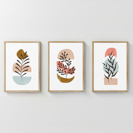 Πίνακας Thera τρίπτυχος με ψηφιακή εκτύπωση και πλαίσιο 33x1.5x48εκ ** Πίνακας Thera τρίπτυχος με ψηφιακή εκτύπωση και πλαίσιο 33x1.5x48εκ **