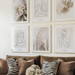 Πίνακας Greda εξάπτυχος με ψηφιακή εκτύπωση και πλαίσιο 33x1.5x48εκ **