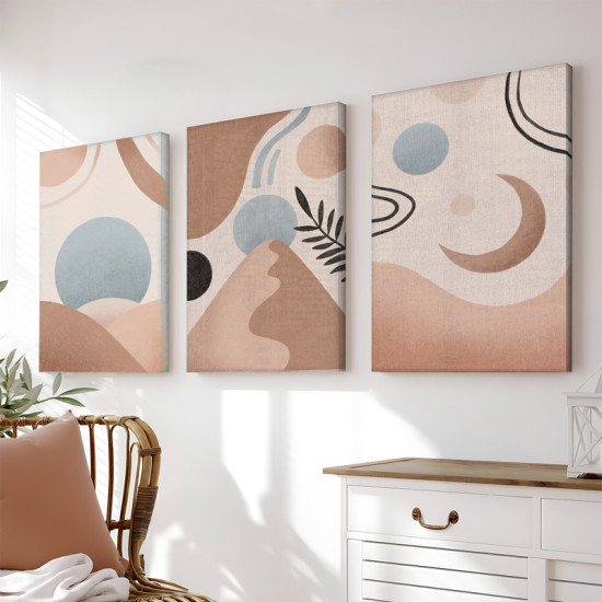 Πίνακας σε καμβά Leberto τρίπτυχος με ψηφιακή εκτύπωση και πλαίσιο 50x2x70εκ ** Πίνακας σε καμβά Leberto τρίπτυχος με ψηφιακή εκτύπωση και πλαίσιο 50x2x70εκ **