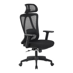 Καρέκλα γραφείου διευθυντή Magida mesh μαύρο 58.5x66x115-125εκ **