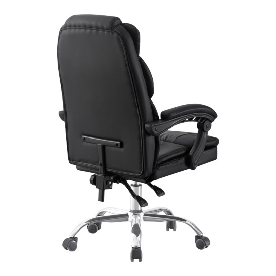 Καρέκλα γραφείου διευθυντή Sanema pu μαύρο 62x67x112-122εκ **