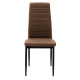 Καρέκλα Parker cappuccino PU με μεταλλικό μαύρο πόδι 41x48x96εκ - 4τμχ. **