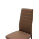 Καρέκλα Parker cappuccino PU με μεταλλικό μαύρο πόδι 41x48x96εκ - 4τμχ. **