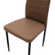 Καρέκλα Parker cappuccino PU με μεταλλικό μαύρο πόδι 41x48x96εκ - 4τμχ. **