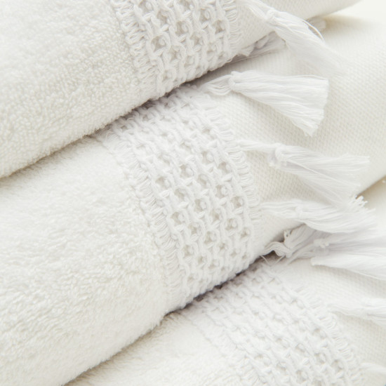 Πετσέτες Σετ 3ΤΜΧ Belle Λευκό  1τεμ.